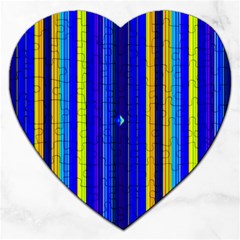 Blueyellow  Jigsaw Puzzle (heart) by Sparkle