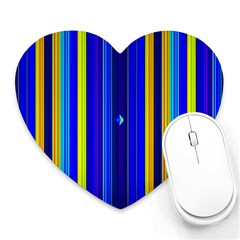 Blueyellow  Heart Mousepads by Sparkle