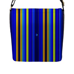 Blueyellow  Flap Closure Messenger Bag (l) by Sparkle