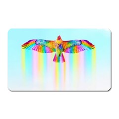 Rainbow Bird Magnet (rectangular) by Sparkle