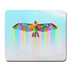 Rainbow Bird Large Mousepads by Sparkle