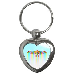 Rainbow Bird Key Chain (heart) by Sparkle