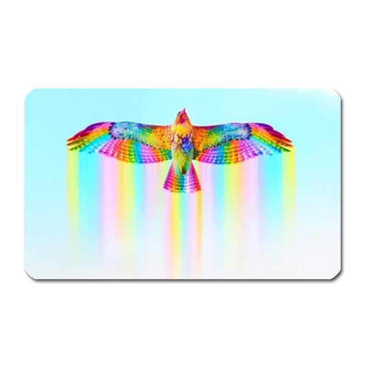 Rainbow Bird Magnet (Rectangular)