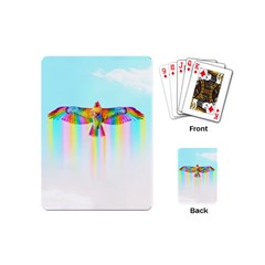 Rainbow Bird Playing Cards Single Design (mini) by Sparkle