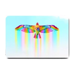 Rainbow Bird Small Doormat  by Sparkle