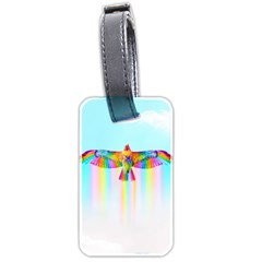 Rainbow Bird Luggage Tag (two Sides) by Sparkle