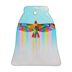 Rainbow Bird Bell Ornament (two Sides)