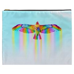 Rainbow Bird Cosmetic Bag (xxxl) by Sparkle