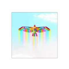 Rainbow Bird Satin Bandana Scarf by Sparkle