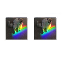 Rainbowcat Cufflinks (square) by Sparkle