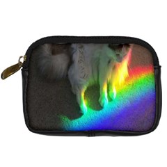 Rainbowcat Digital Camera Leather Case by Sparkle