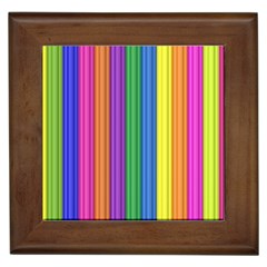 Colorful Spongestrips Framed Tile by Sparkle