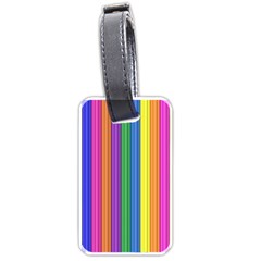 Colorful Spongestrips Luggage Tag (one Side) by Sparkle