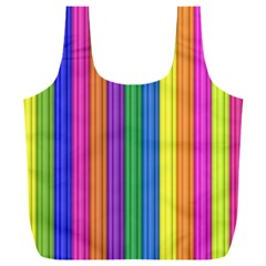 Colorful Spongestrips Full Print Recycle Bag (xxxl) by Sparkle