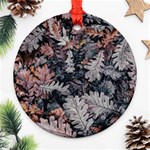 Autumn Leafs Round Ornament (Two Sides) Back