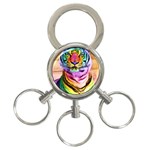 Rainbowtiger 3-Ring Key Chain Front