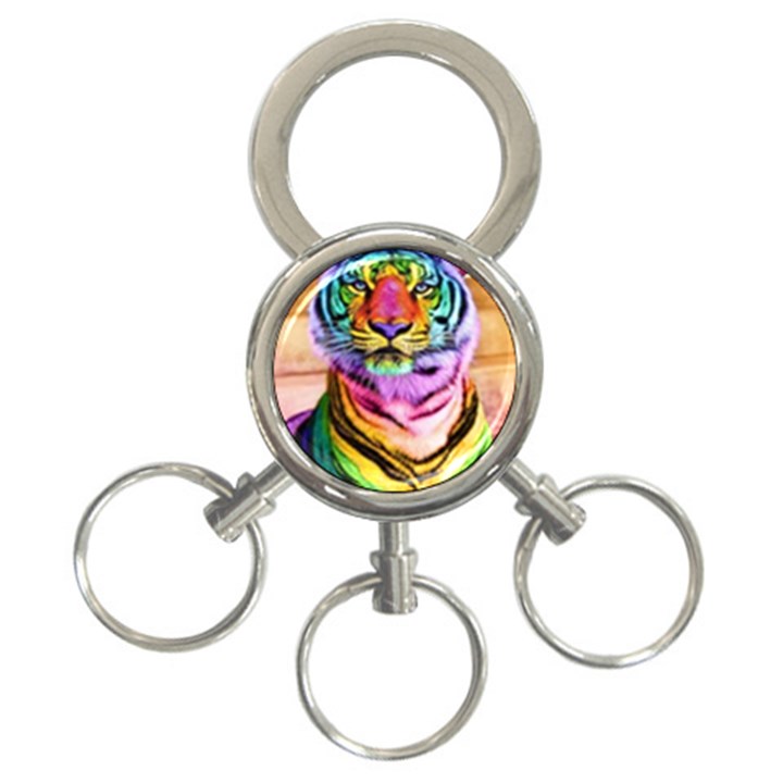 Rainbowtiger 3-Ring Key Chain