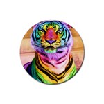 Rainbowtiger Rubber Coaster (Round)  Front