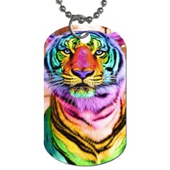 Rainbowtiger Dog Tag (one Side) by Sparkle