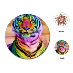 Rainbowtiger Playing Cards Single Design (round) by Sparkle