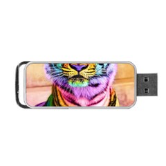 Rainbowtiger Portable Usb Flash (one Side) by Sparkle