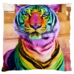 Rainbowtiger Standard Flano Cushion Case (one Side) by Sparkle