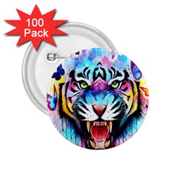 Butterflytiger 2 25  Buttons (100 Pack)  by Sparkle