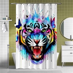 Butterflytiger Shower Curtain 48  X 72  (small)  by Sparkle