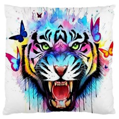 Butterflytiger Large Cushion Case (one Side) by Sparkle