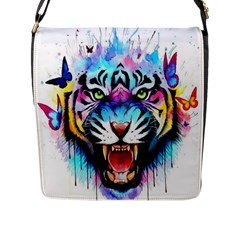 Butterflytiger Flap Closure Messenger Bag (l) by Sparkle