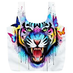 Butterflytiger Full Print Recycle Bag (xxxl) by Sparkle