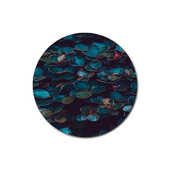 Realeafs Pattern Rubber Round Coaster (4 Pack)  by Sparkle