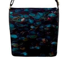 Realeafs Pattern Flap Closure Messenger Bag (l) by Sparkle