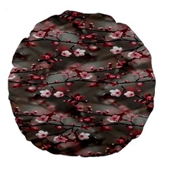 Realflowers Large 18  Premium Flano Round Cushions by Sparkle