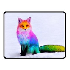 Rainbowfox Fleece Blanket (small) by Sparkle