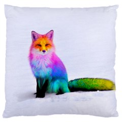 Rainbowfox Large Cushion Case (two Sides) by Sparkle