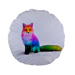 Rainbowfox Standard 15  Premium Flano Round Cushions by Sparkle