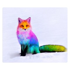 Rainbowfox Double Sided Flano Blanket (small)  by Sparkle