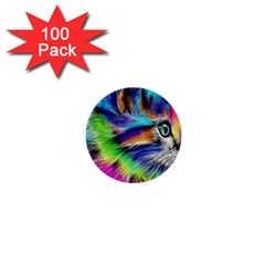 Rainbowcat 1  Mini Buttons (100 Pack)  by Sparkle