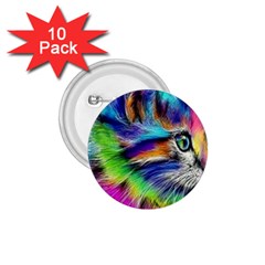 Rainbowcat 1 75  Buttons (10 Pack) by Sparkle