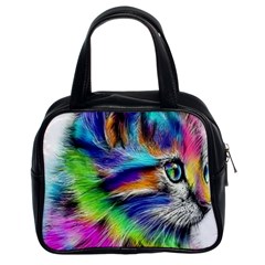 Rainbowcat Classic Handbag (two Sides) by Sparkle