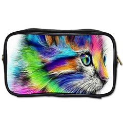 Rainbowcat Toiletries Bag (one Side) by Sparkle