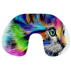 Rainbowcat Travel Neck Pillow by Sparkle