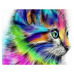 Rainbowcat Double Sided Flano Blanket (medium) 