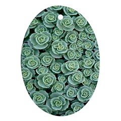 Realflowers Oval Ornament (two Sides) by Sparkle