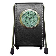 Realflowers Pen Holder Desk Clock by Sparkle