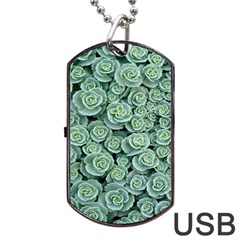 Realflowers Dog Tag Usb Flash (two Sides) by Sparkle