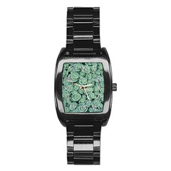 Realflowers Stainless Steel Barrel Watch by Sparkle