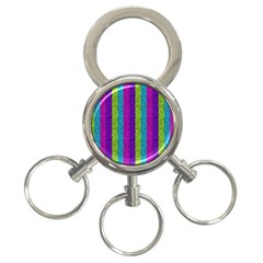 Glitter Strips 3-ring Key Chain by Sparkle