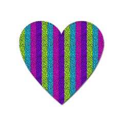 Glitter Strips Heart Magnet by Sparkle